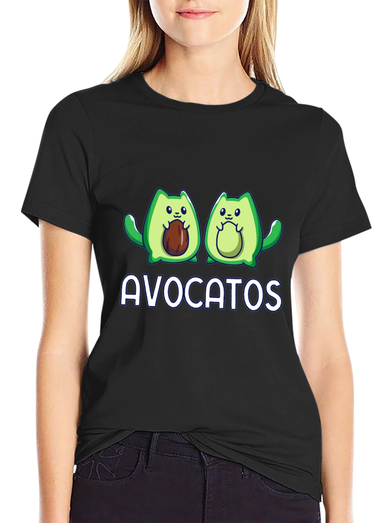 Avocatos T-Shirt - Cute Avocado Cat Graphic Tee