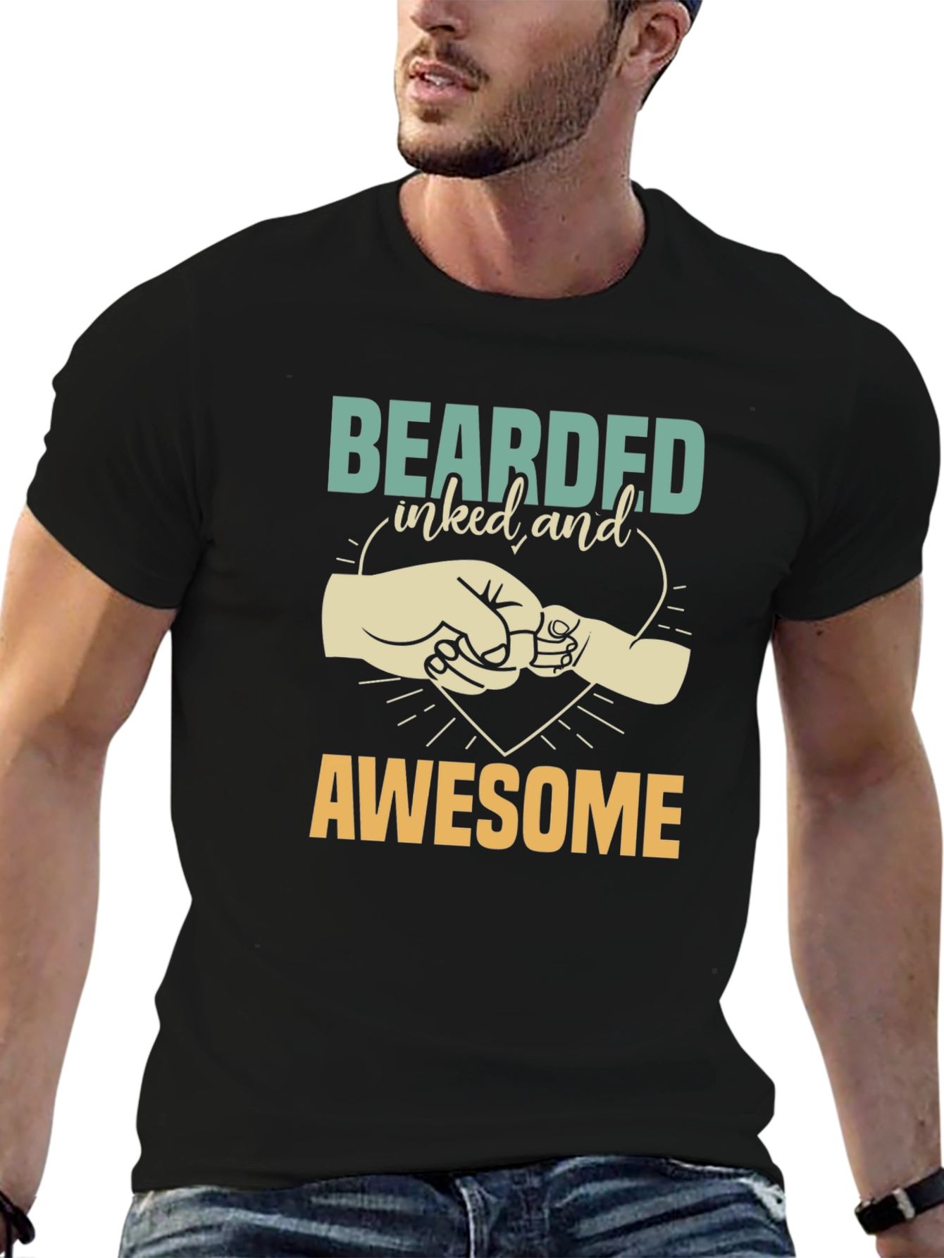 Bearded Inked and Awesome T-Shirt