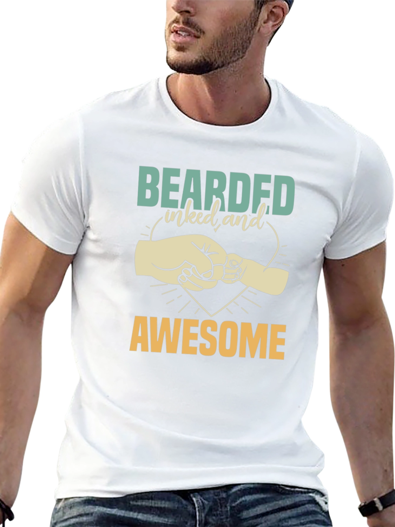 Bearded Inked and Awesome T-Shirt
