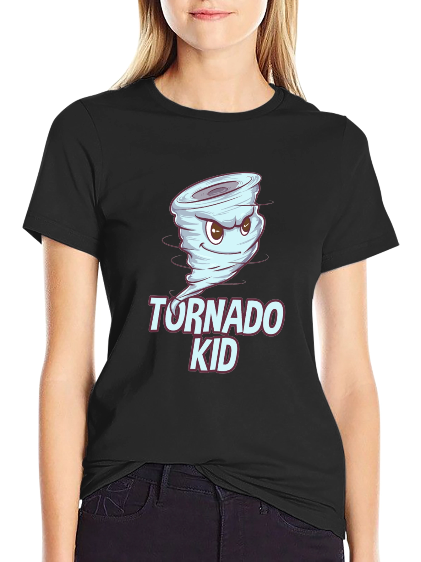 Tornado Kid Black Graphic T-Shirt