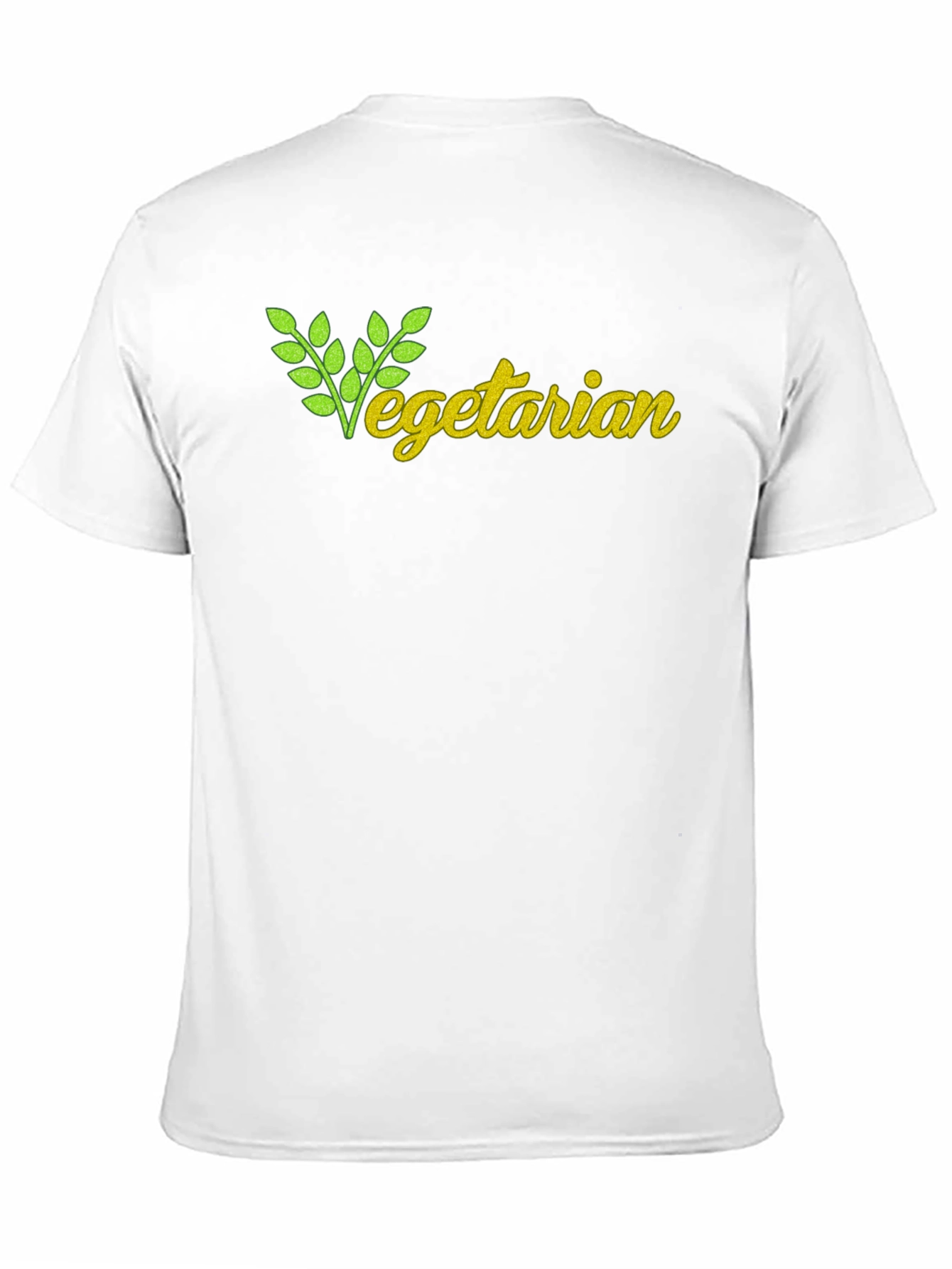 Vegetarian T-Shirt - Black Cotton Tee