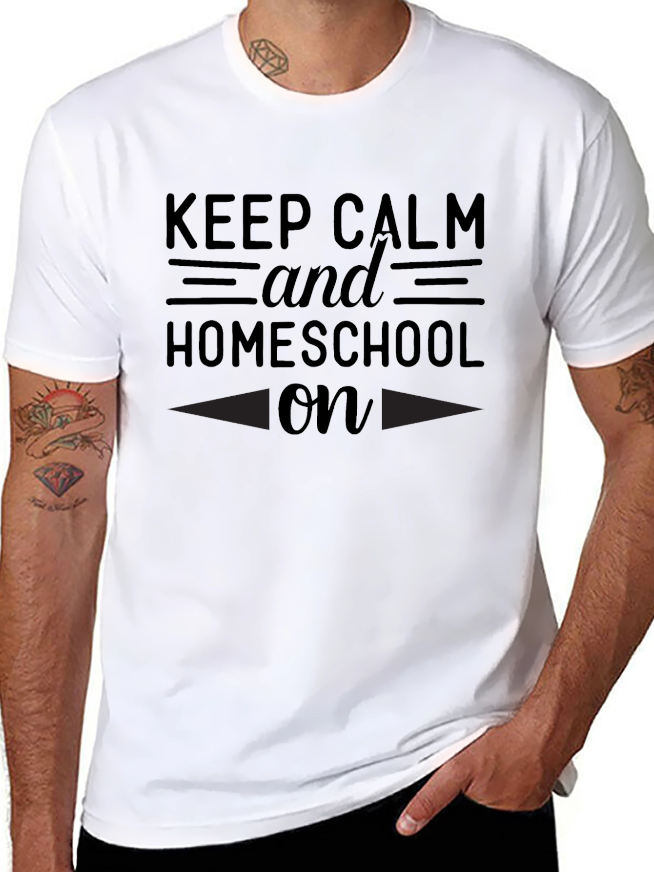 Keep Calm and Homeschool On T-Shirt
