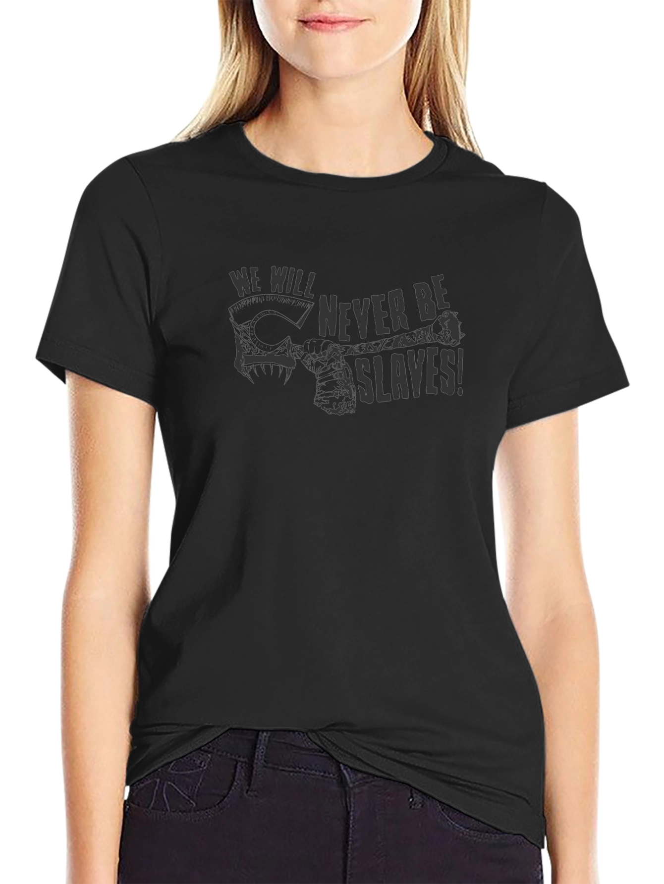 We Will Never Be Slaves Graphic Tee