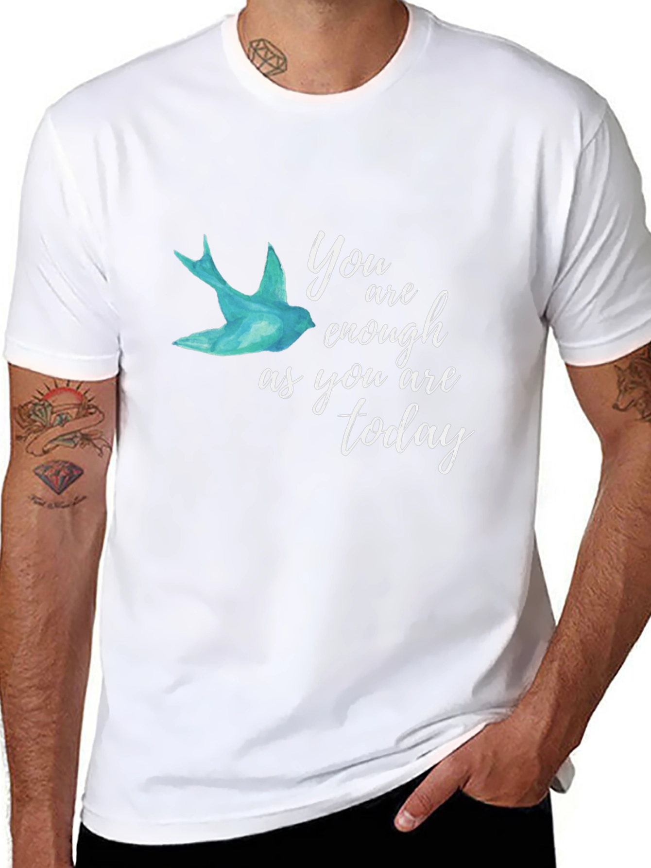 Inspiring You Are Enough Graphic Tee