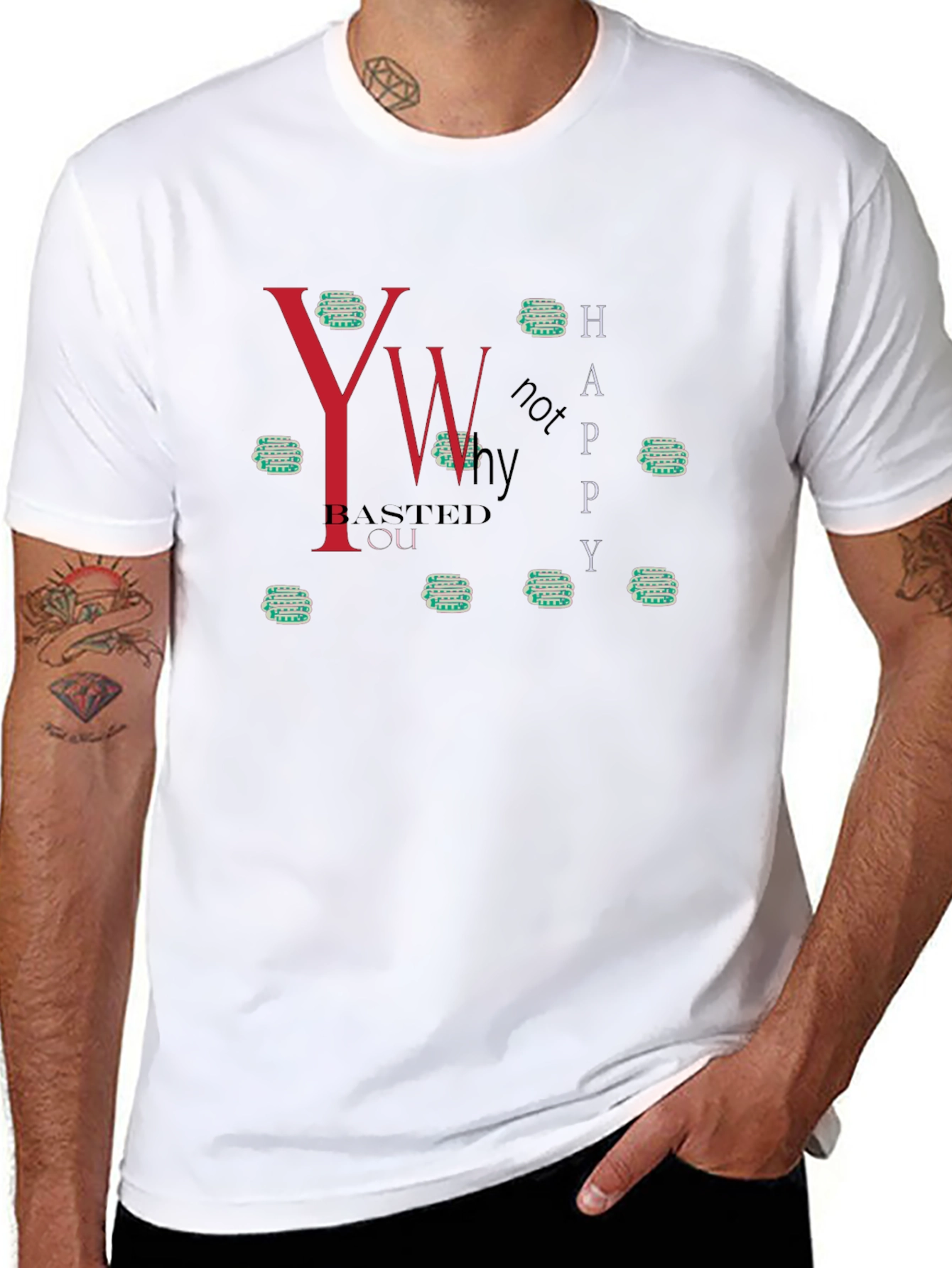Humorous You Basted You Graphic Tee