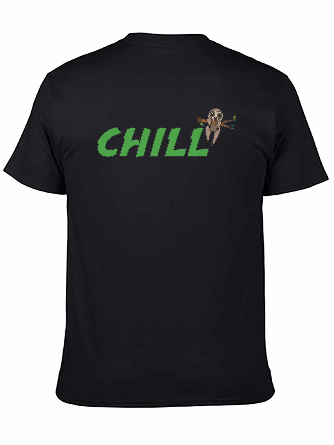 Chill Sloth Black T-Shirt