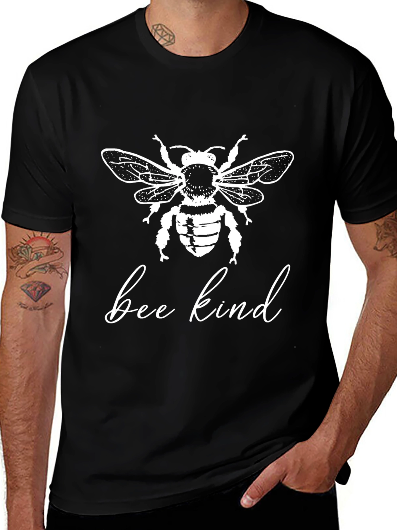 Bee Kind Graphic Tee - Trendy Unisex T-Shirt