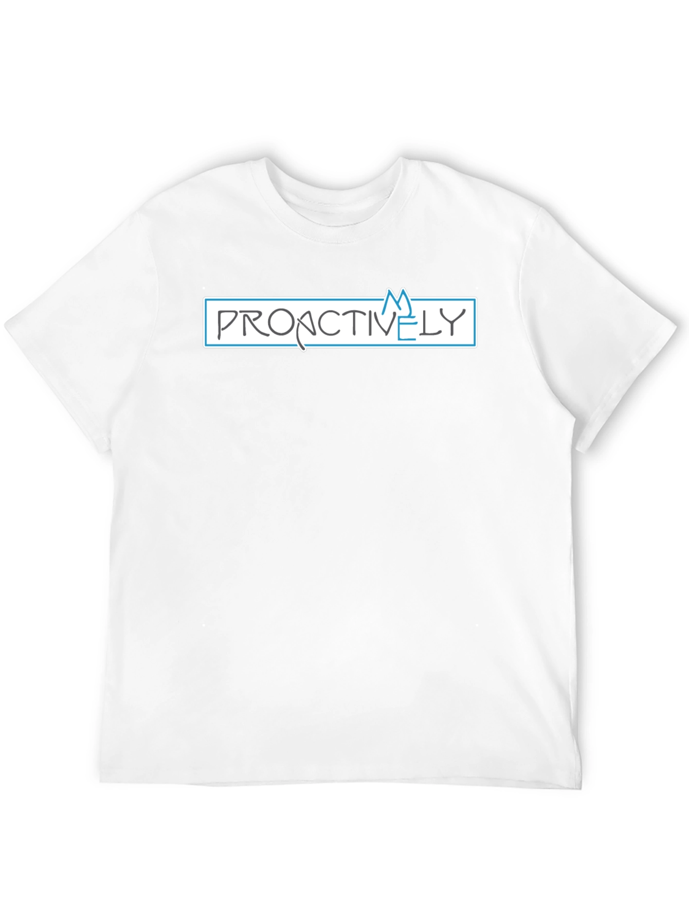 Proactively Graphic Tee - Black Cotton T-Shirt