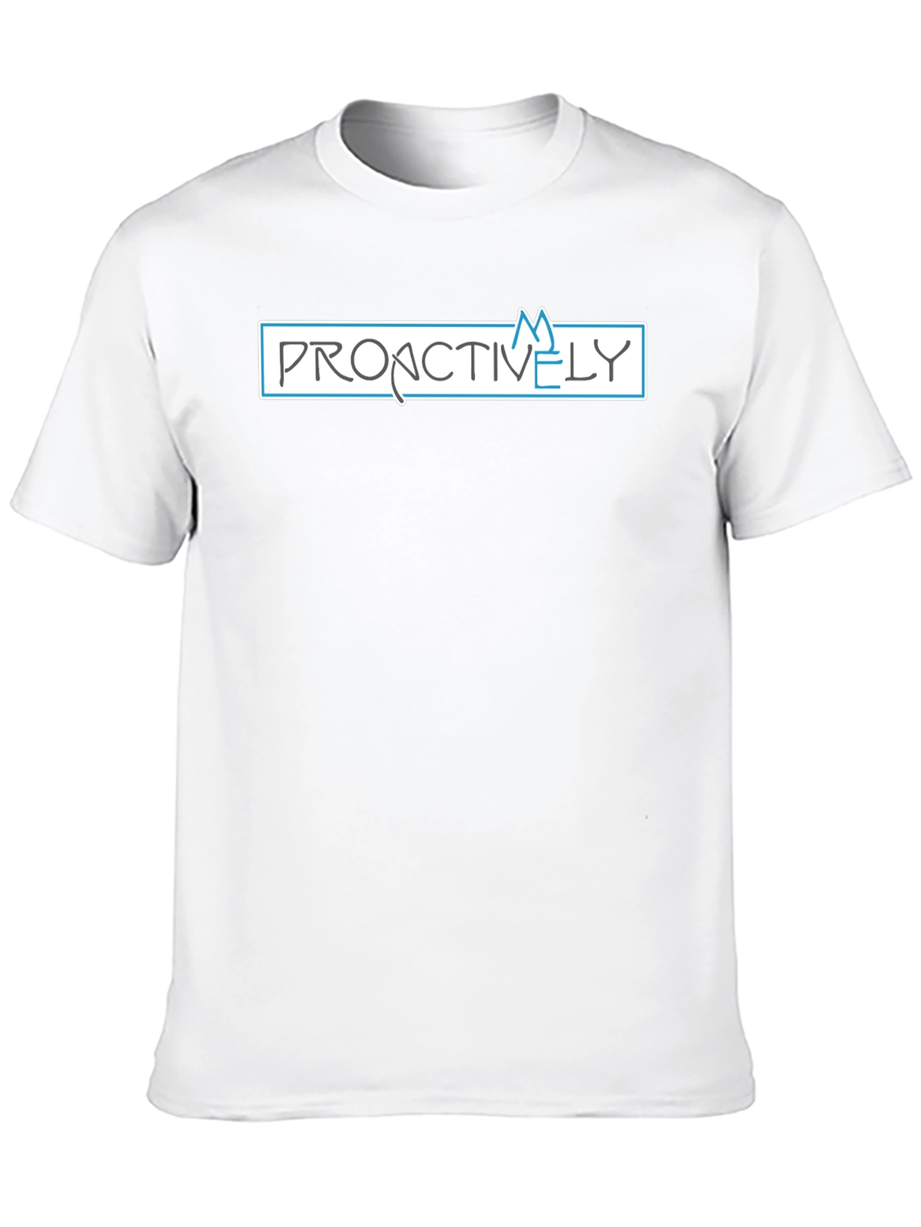 Proactively Graphic Tee - Black Cotton T-Shirt