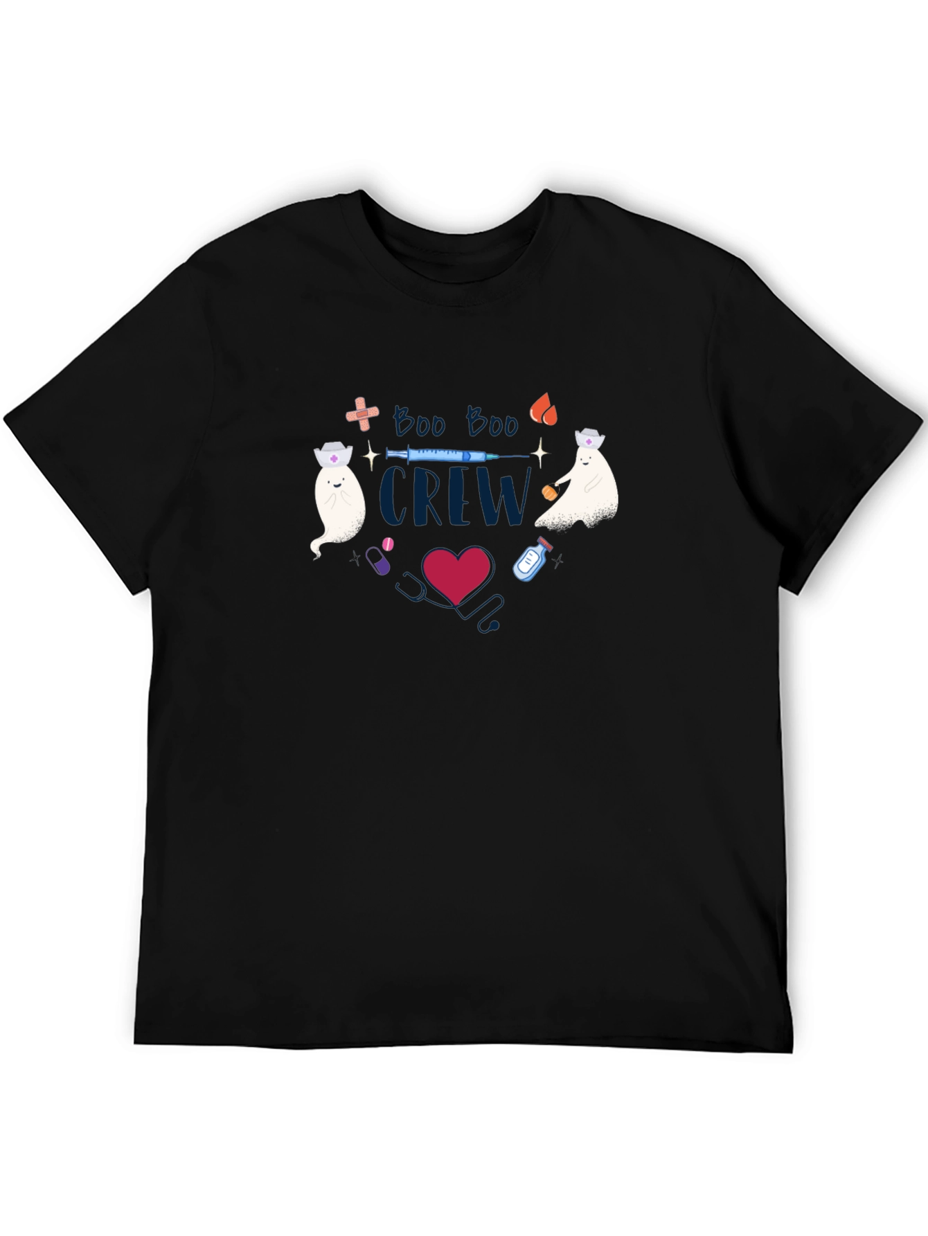 Boo Boo Crew Graphic Tee - Halloween Nurse Shirt