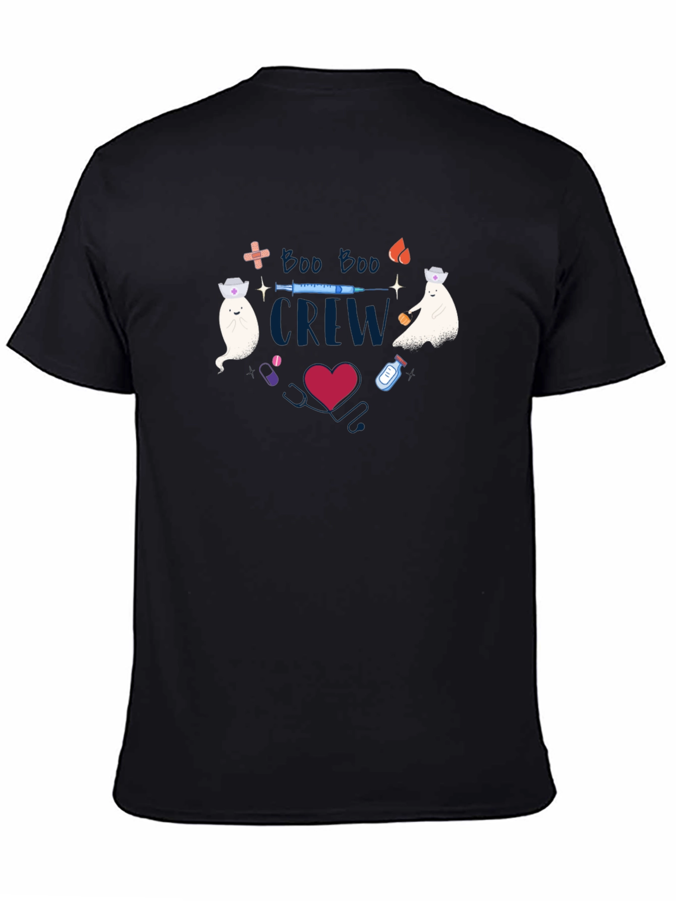 Boo Boo Crew Graphic Tee - Halloween Nurse Shirt