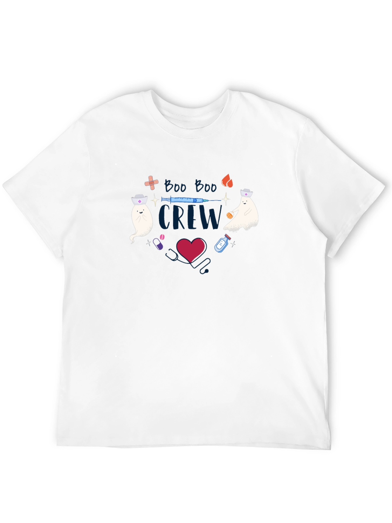 Boo Boo Crew Graphic Tee - Halloween Nurse Shirt
