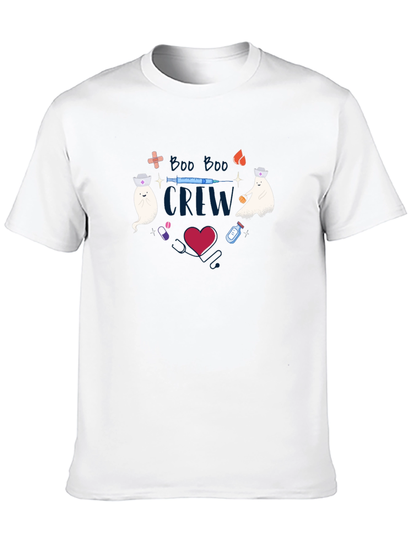 Boo Boo Crew Graphic Tee - Halloween Nurse Shirt