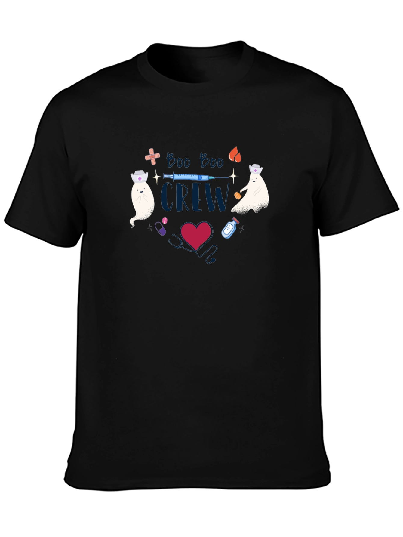Boo Boo Crew Graphic Tee - Halloween Nurse Shirt