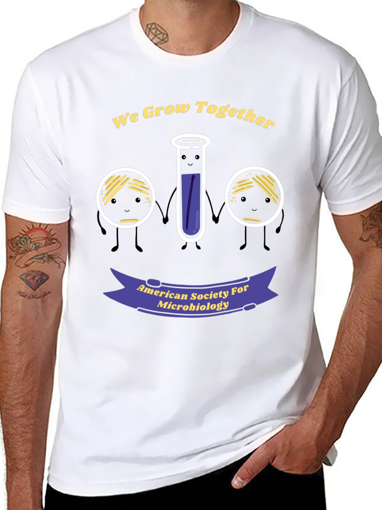 Microbiology We Grow Together T-Shirt