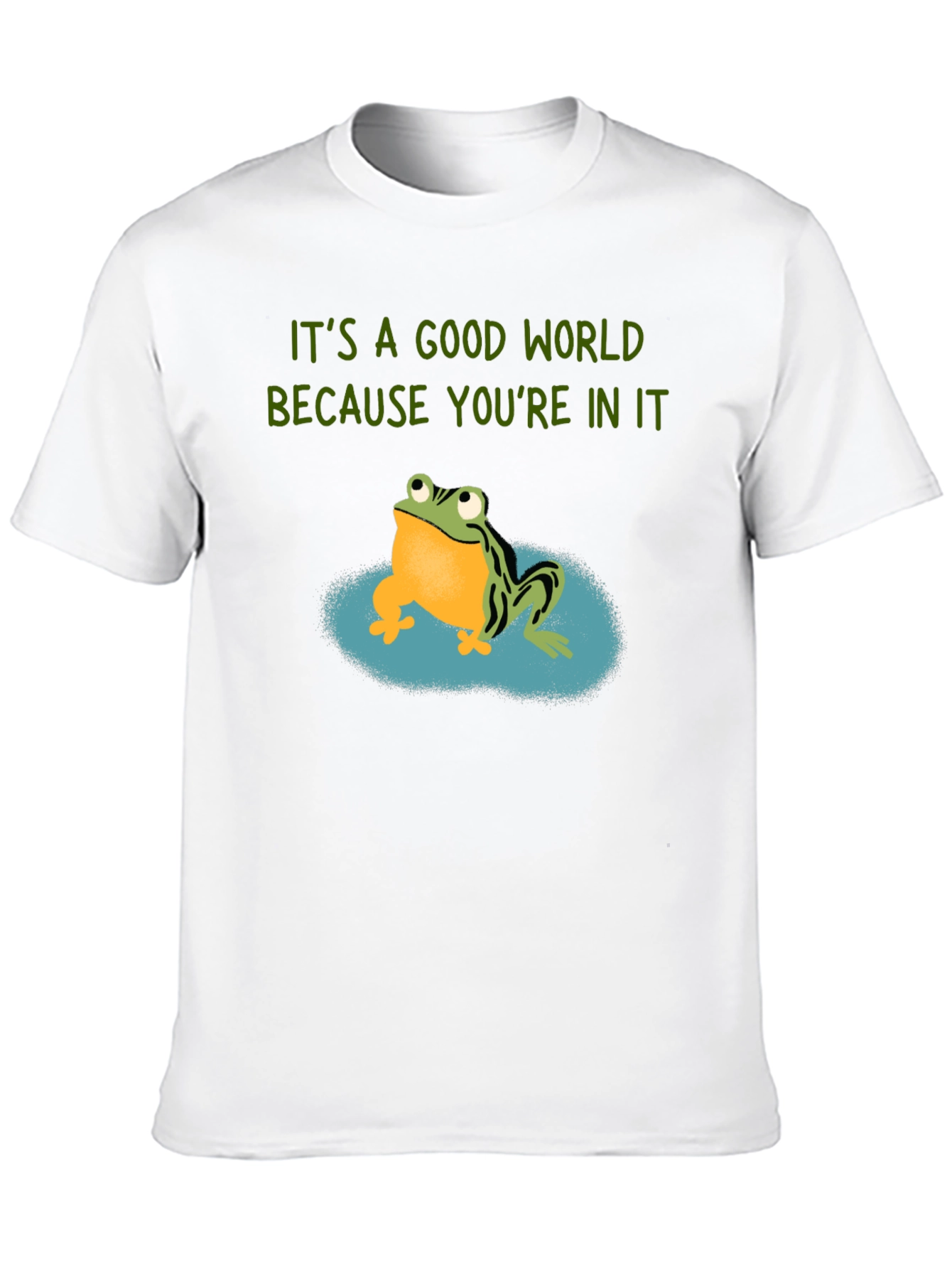 Frog Graphic Tee - Its A Good World