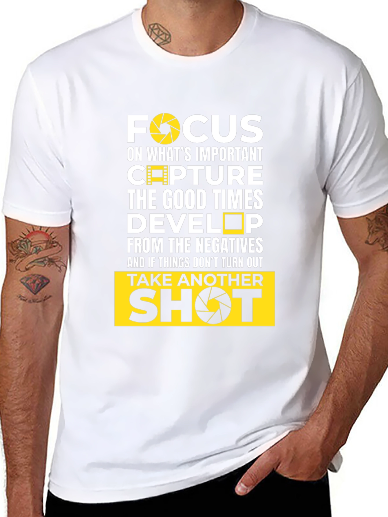 Focus Photographer Black T-Shirt
