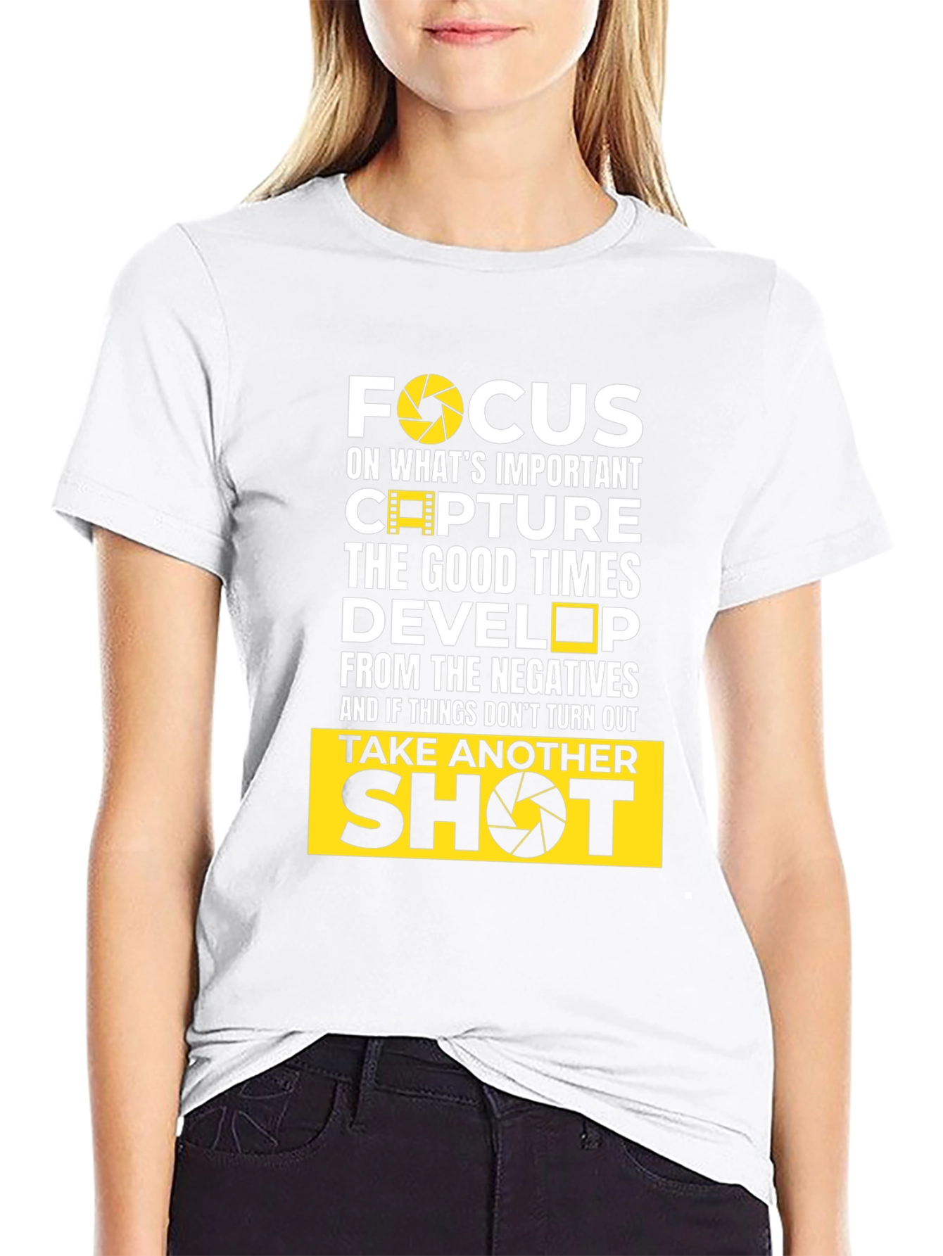 Focus Photographer Black T-Shirt