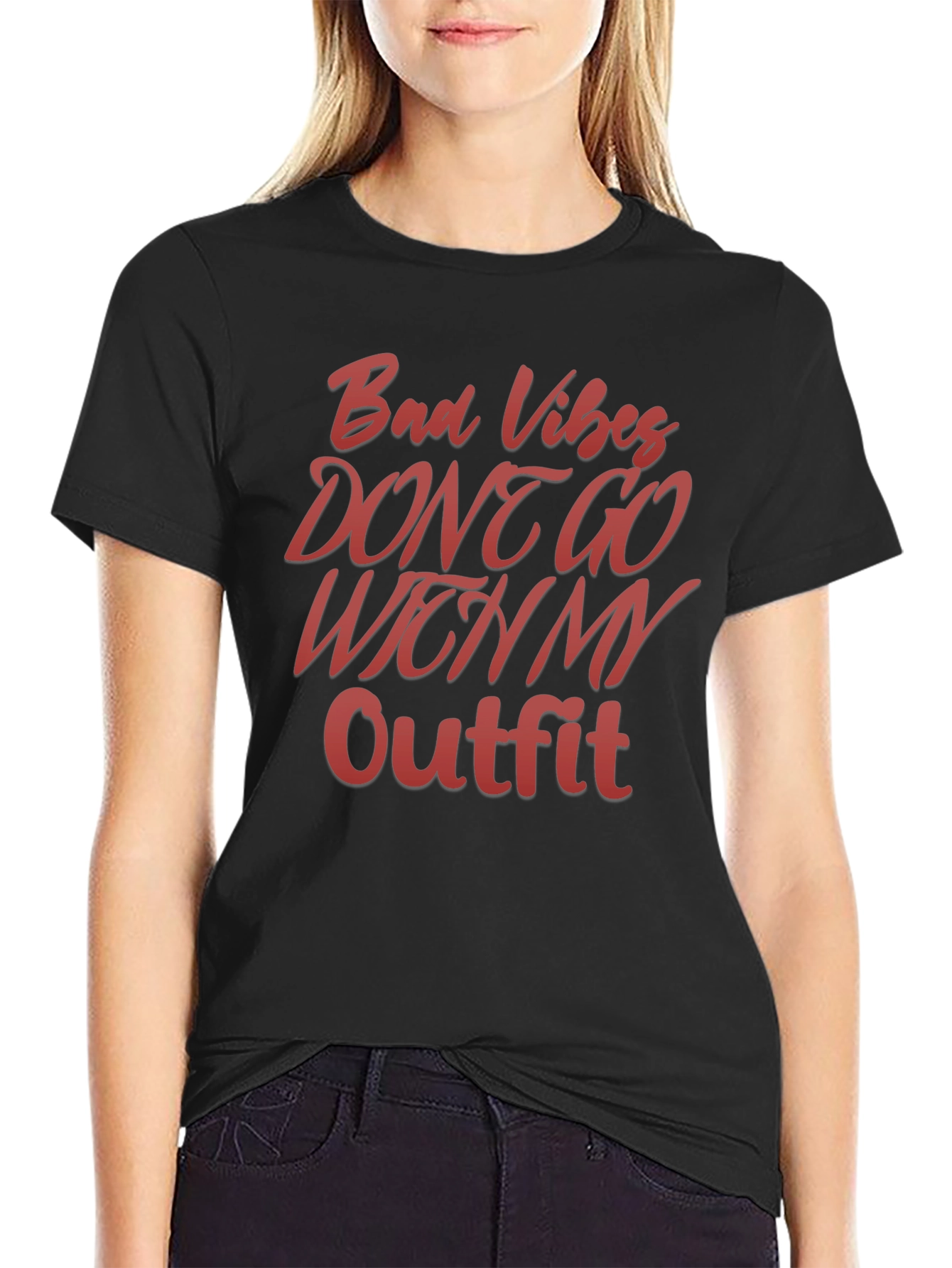 Bad Vibes Outfit T-Shirt - Stylish Graphic Tee