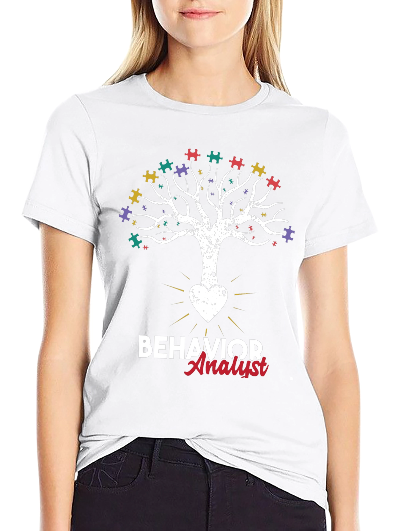 Behavior Analyst Autism Tree T-Shirt