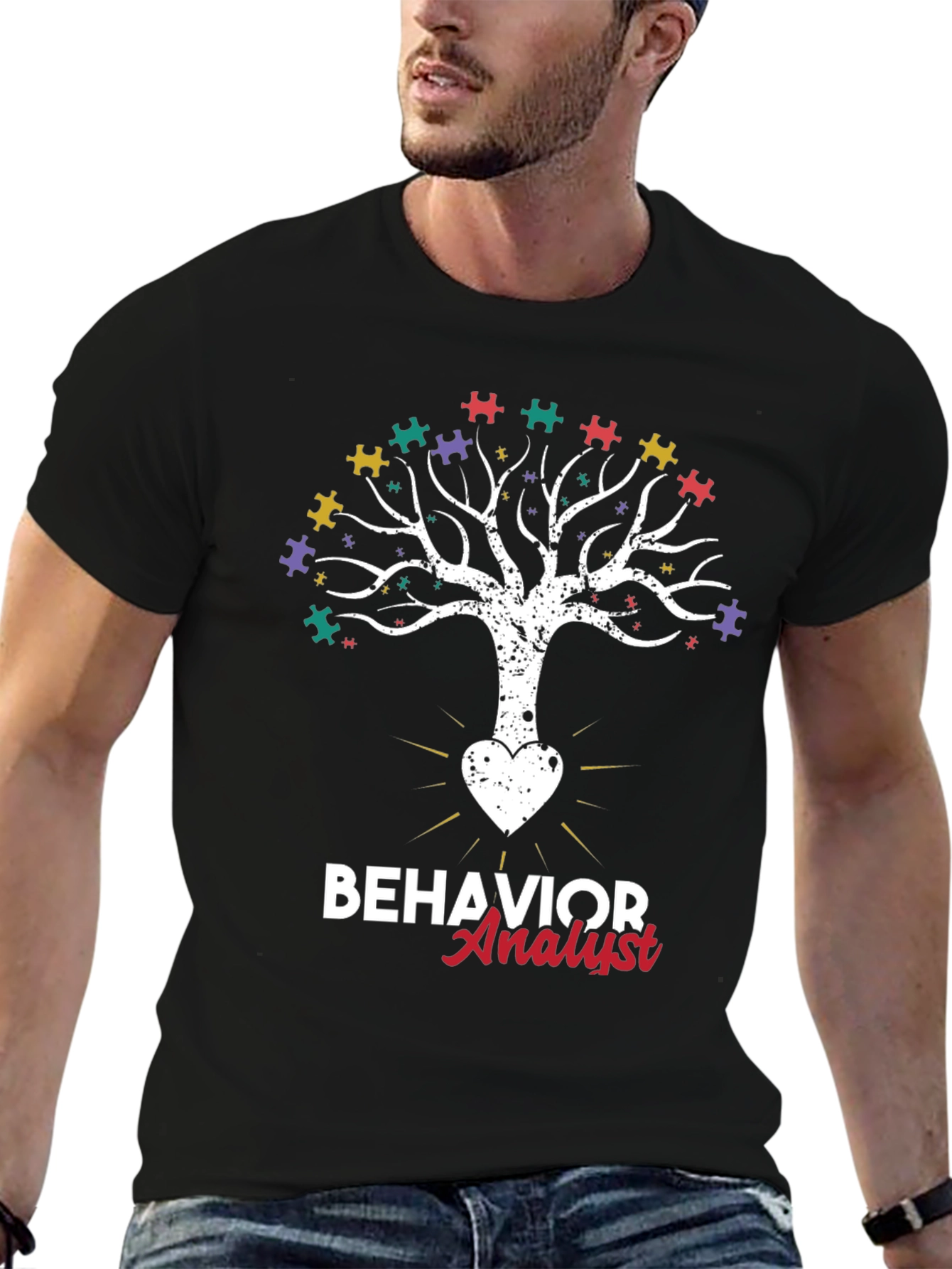 Behavior Analyst Autism Tree T-Shirt