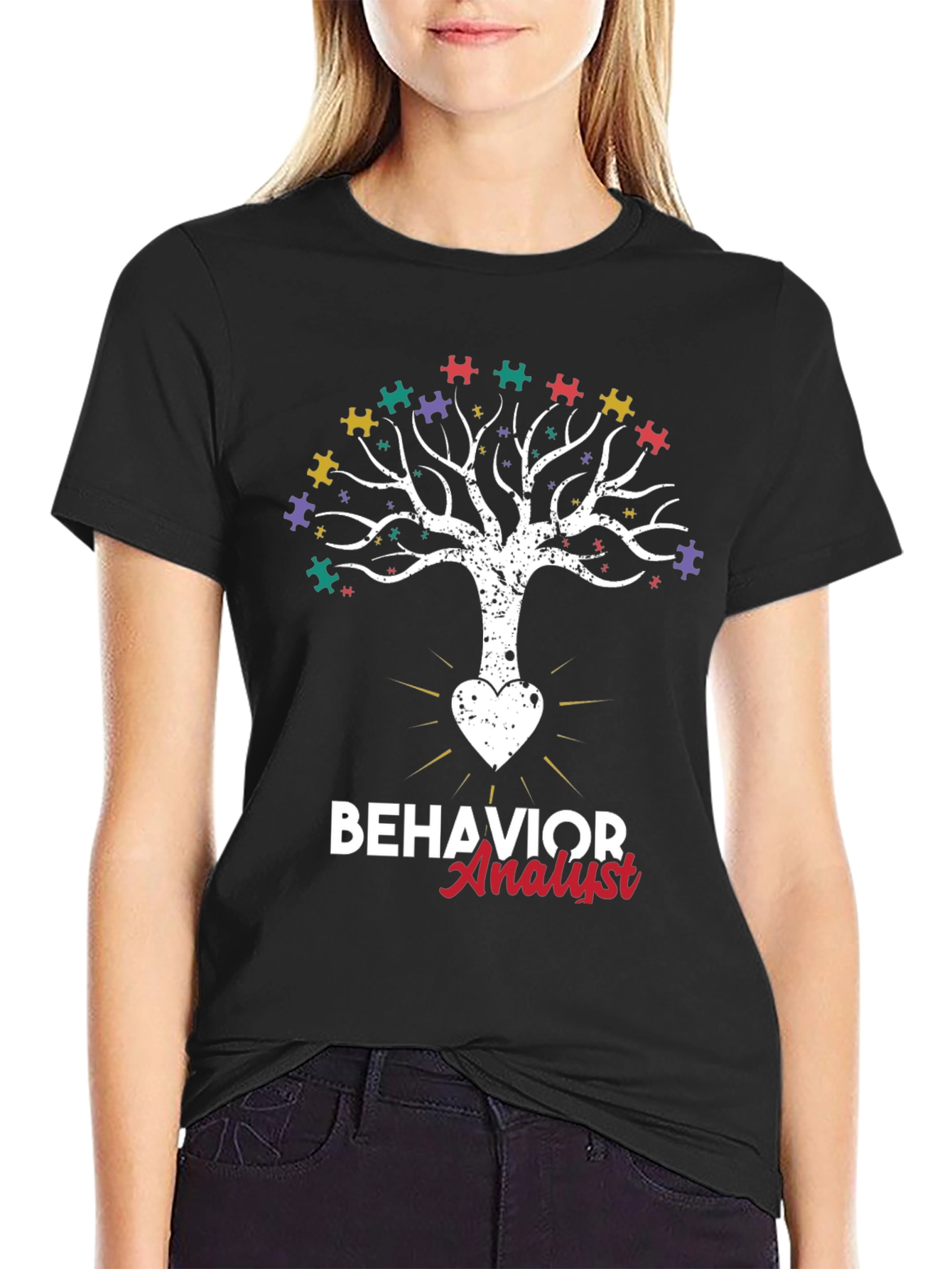 Behavior Analyst Autism Tree T-Shirt