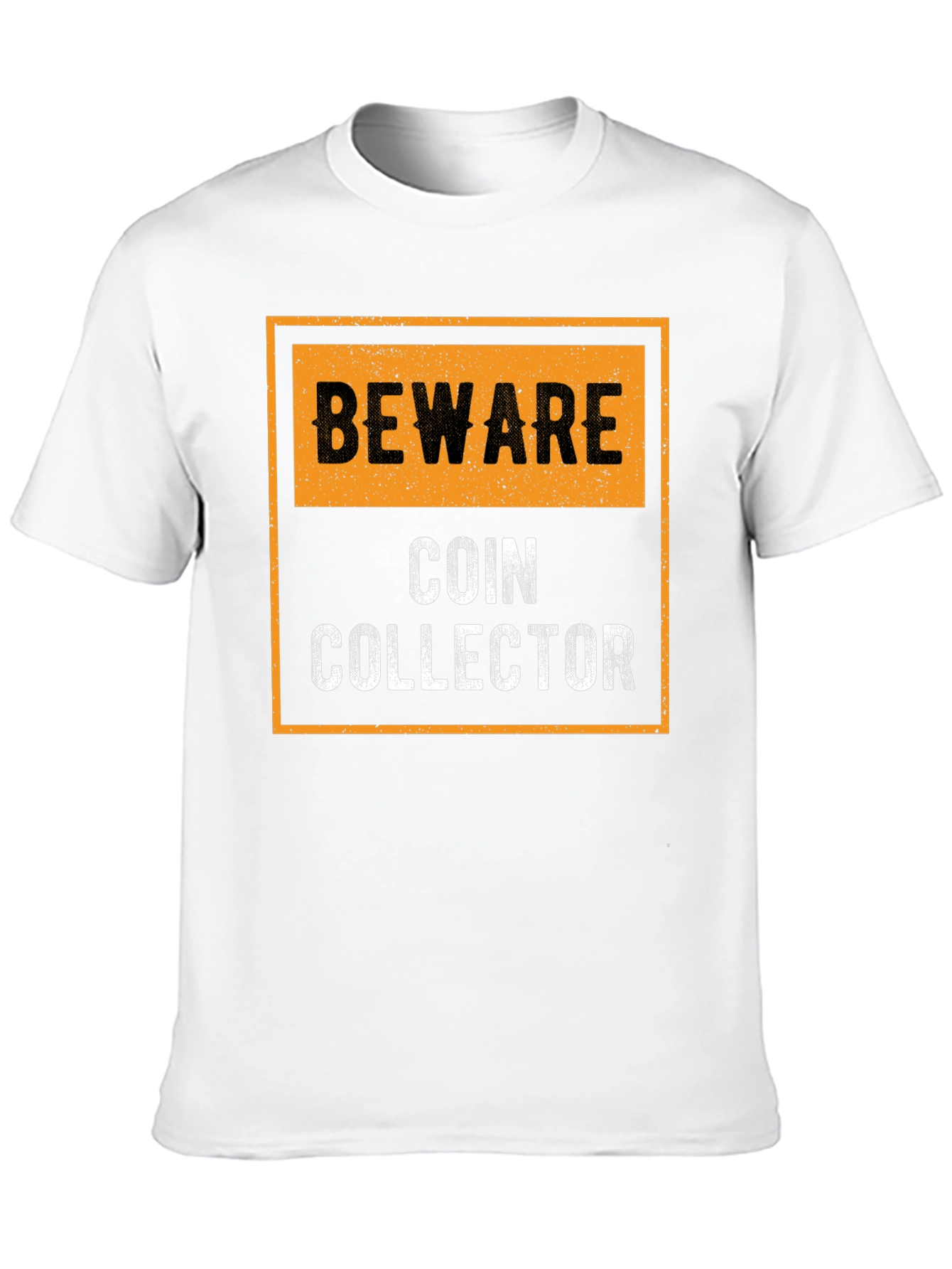 Beware Coin Collector Black Graphic T-Shirt