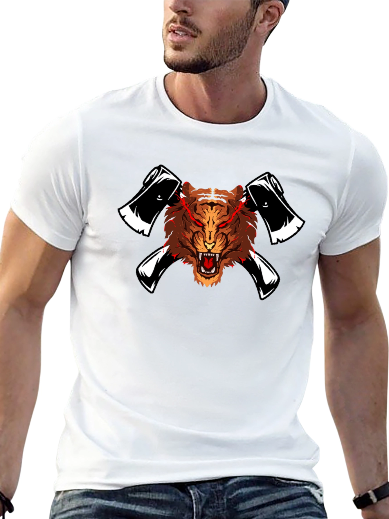 Tiger & Axe Graphic T-Shirt