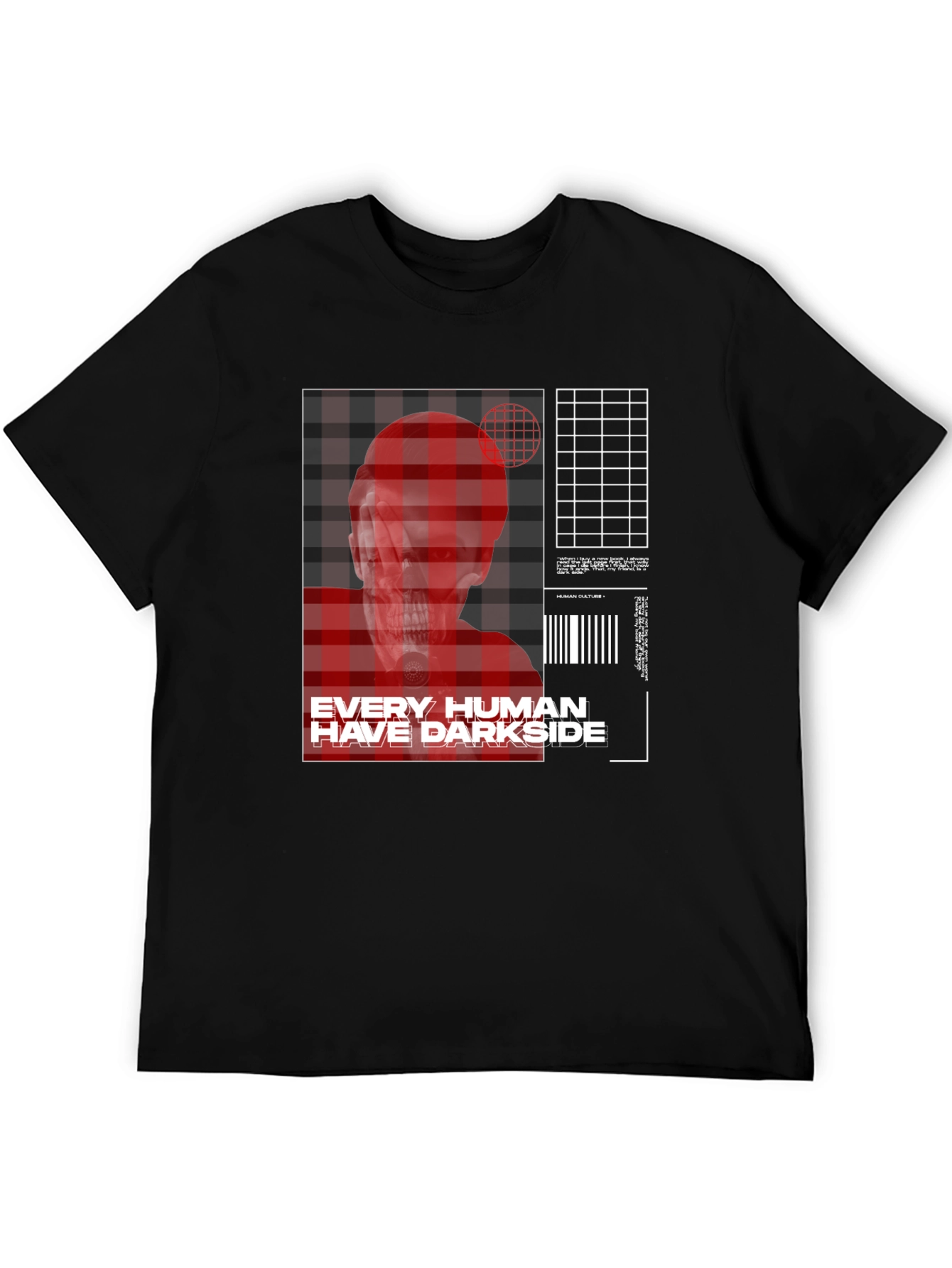 Edgy Human Darkside Graphic T-Shirt