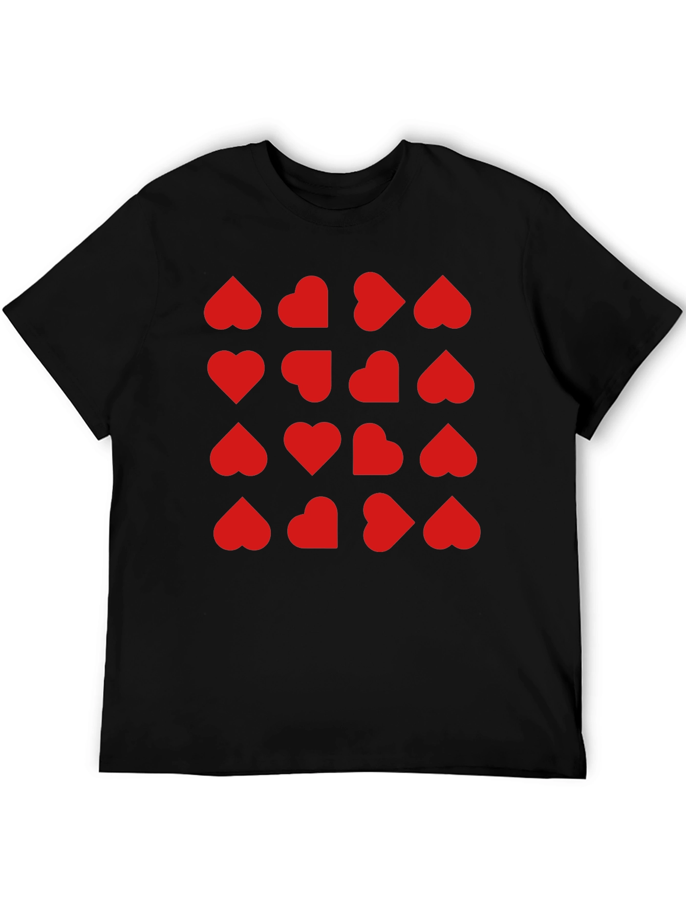 Heart Pattern T-Shirt - Trendy Valentines Day Tee