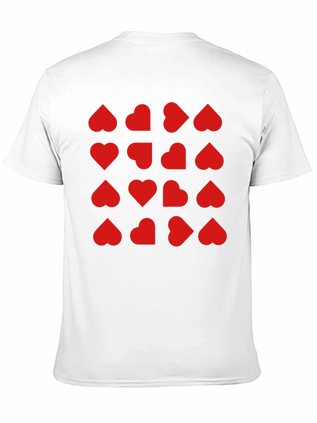 Heart Pattern T-Shirt - Trendy Valentines Day Tee