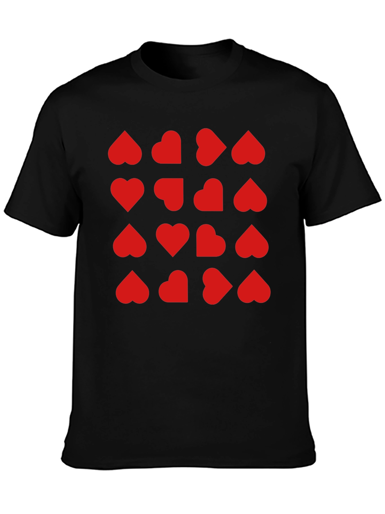 Heart Pattern T-Shirt - Trendy Valentines Day Tee