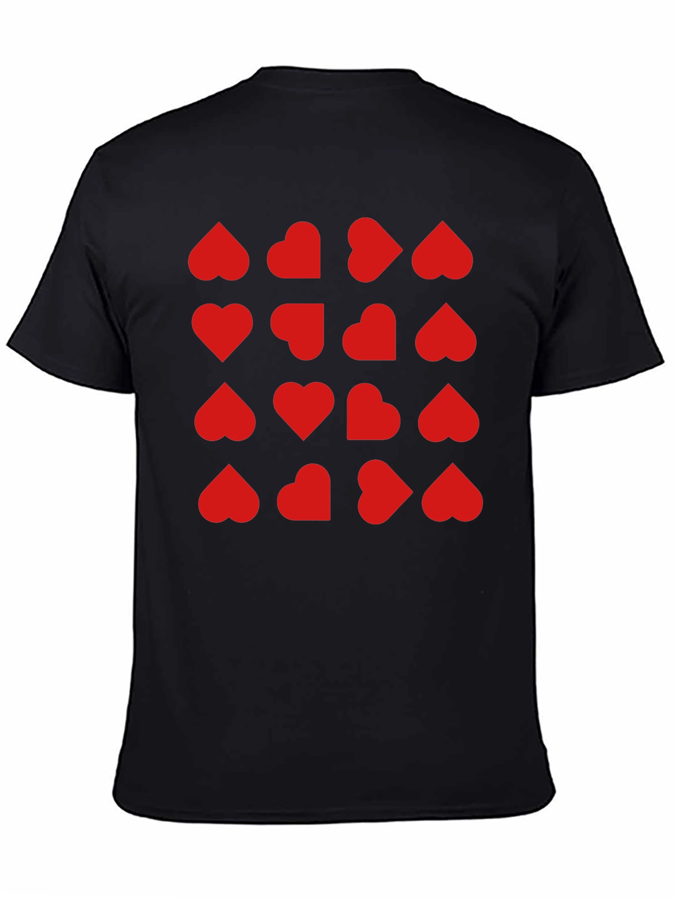 Heart Pattern T-Shirt - Trendy Valentines Day Tee