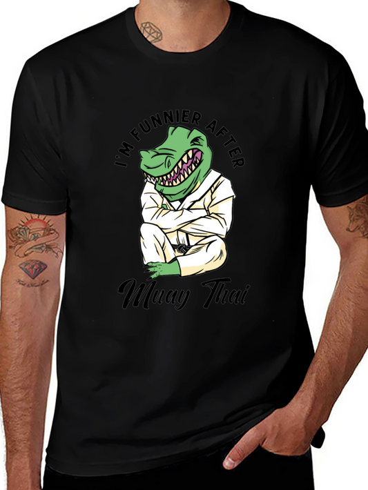 Funny Muay Thai Dinosaur T-Shirt