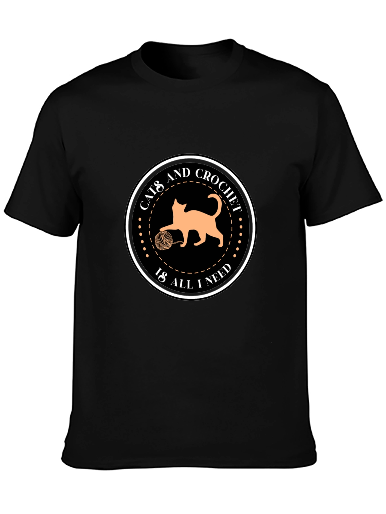 Cats and Crochet Graphic T-Shirt