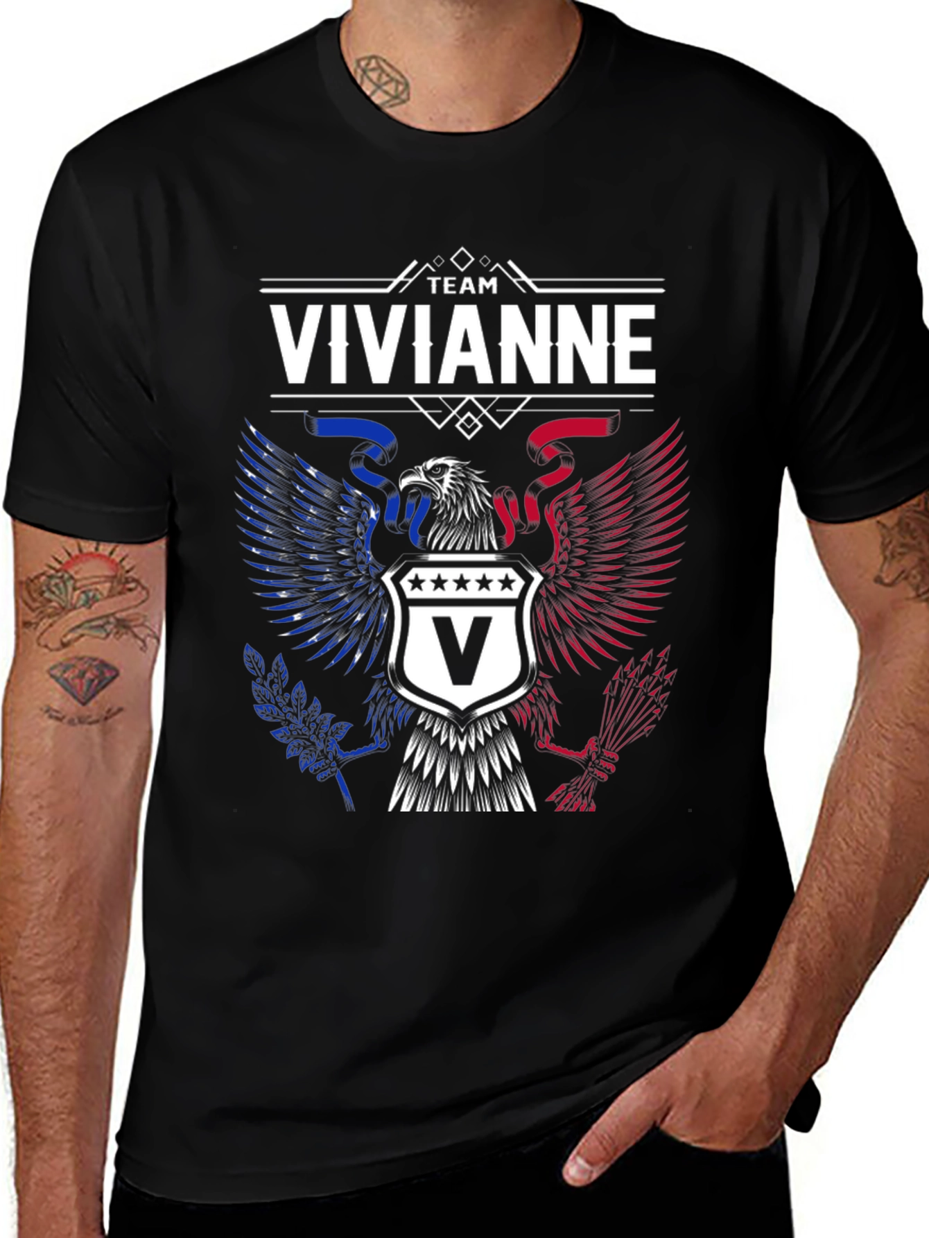Team Vivianne Eagle Crest Graphic T-Shirt