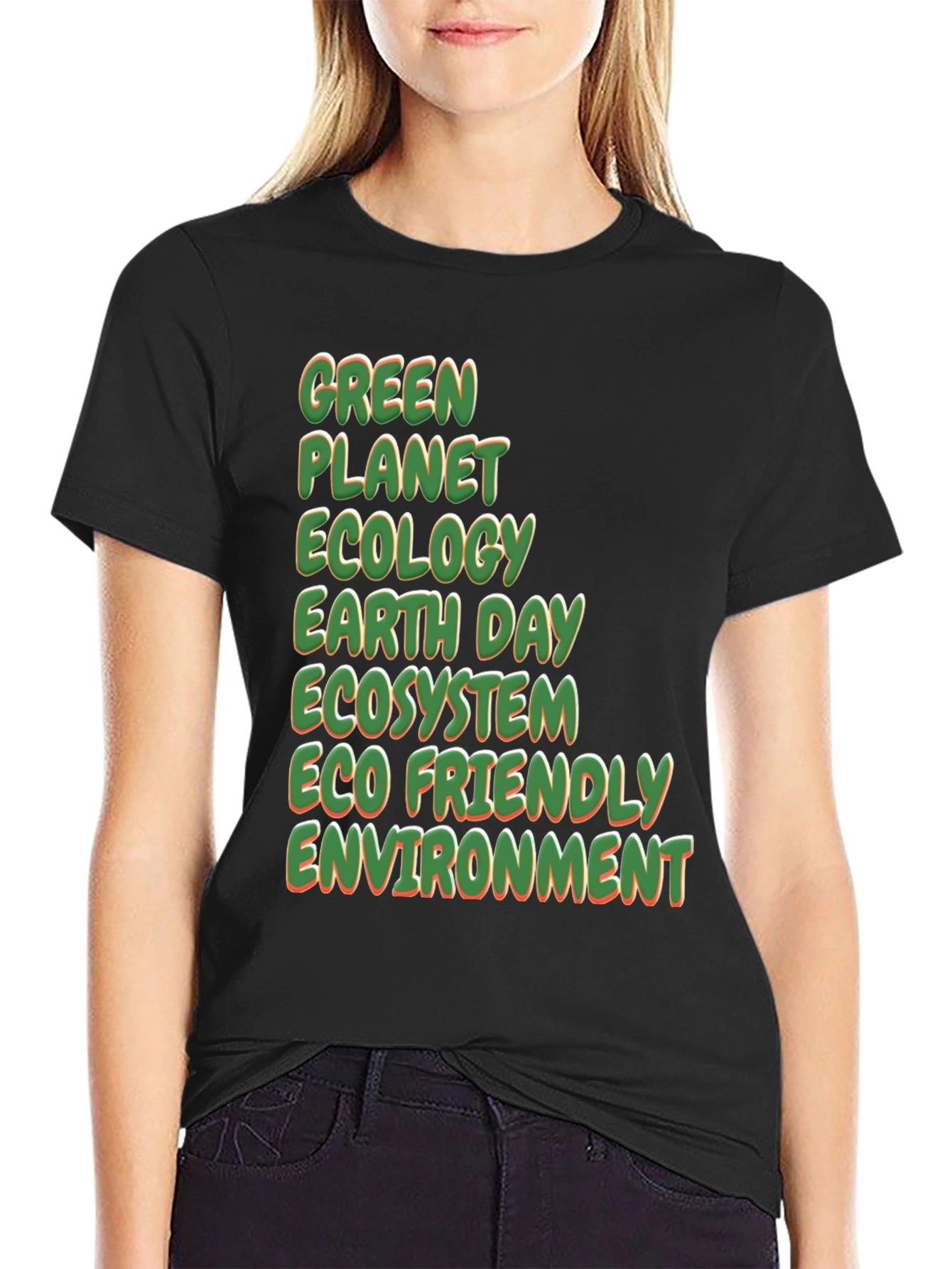 Eco-Friendly Graphic T-Shirt - Green Planet Ecology