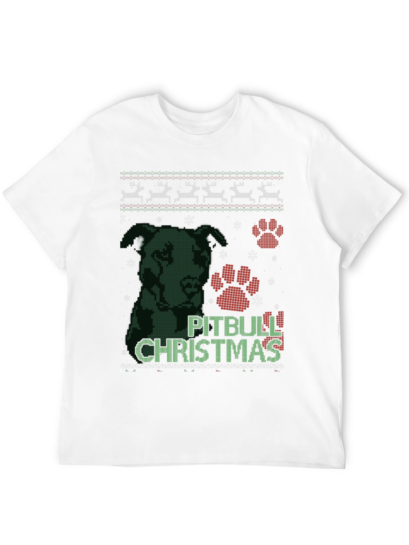 Pitbull Christmas Ugly Sweater T-Shirt