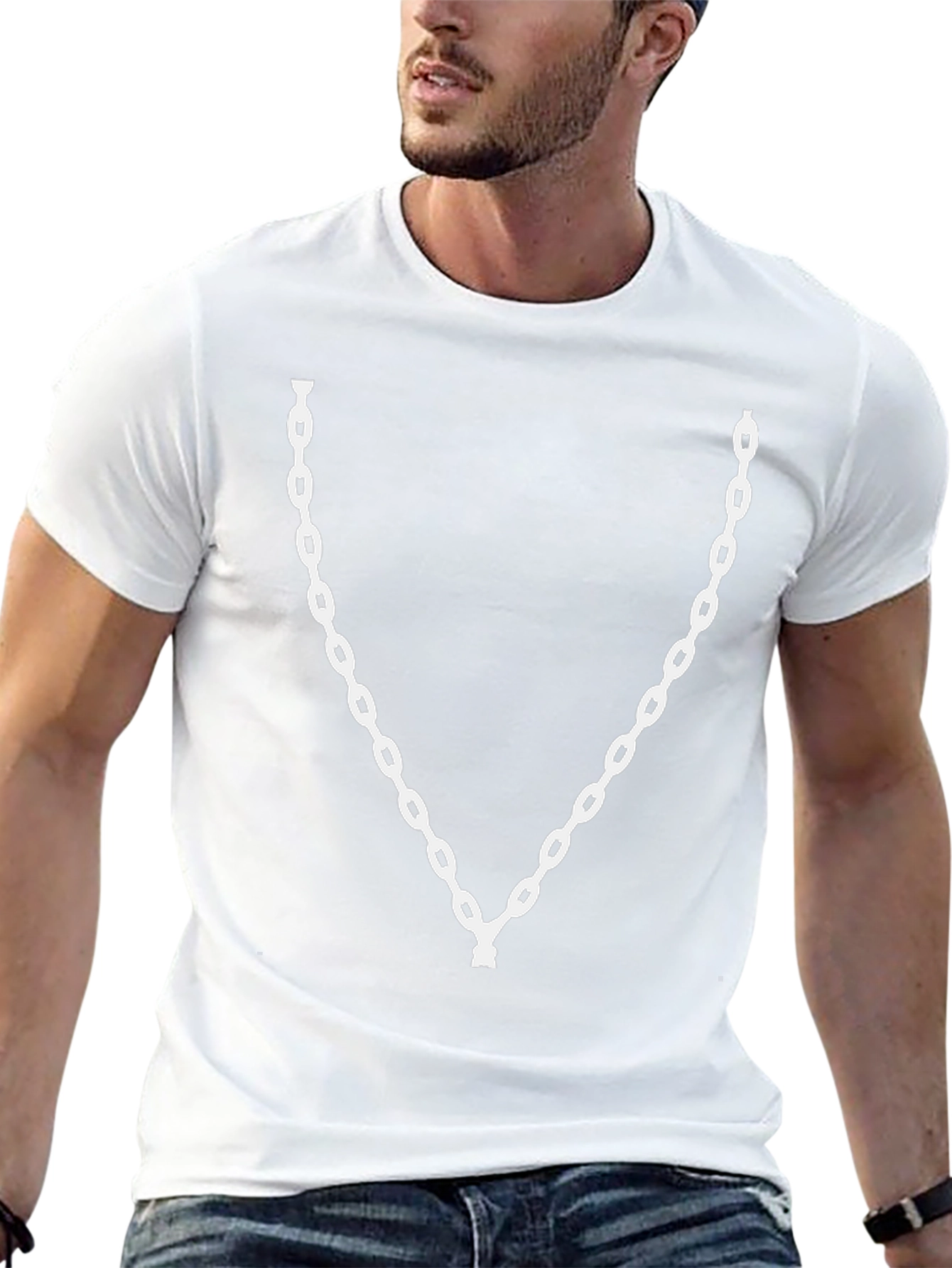 Chain Graphic Tee - Bold Statement T-Shirt