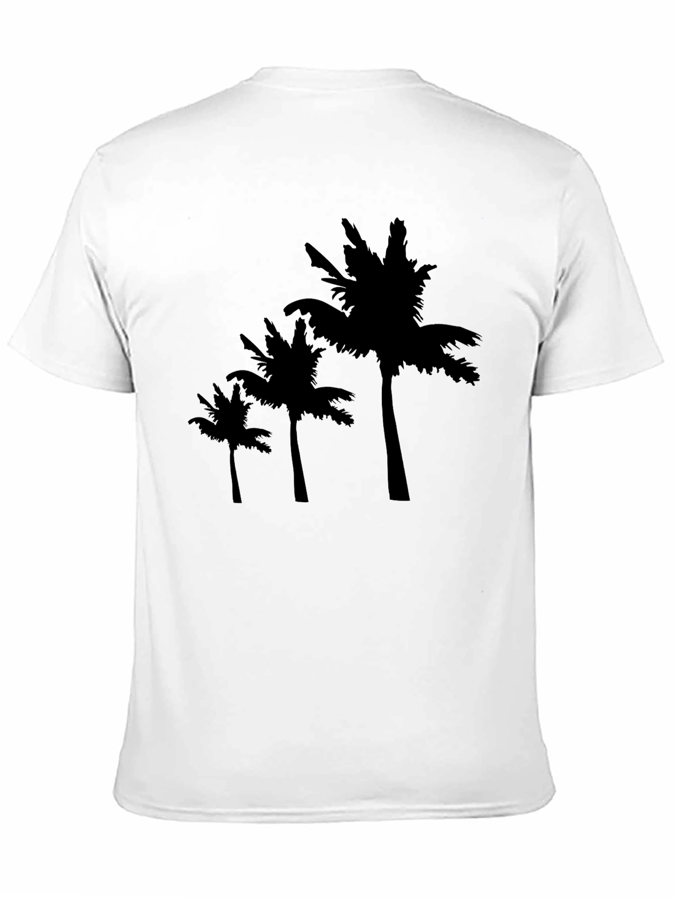 Black Palm Tree Graphic Tee - Tropical Style