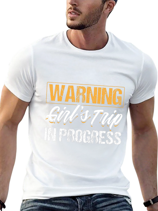 Girls Trip in Progress T-Shirt - Funny Vacation Tee