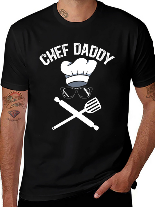 Chef Daddy Graphic Tee - Cool Cooking Dad Shirt