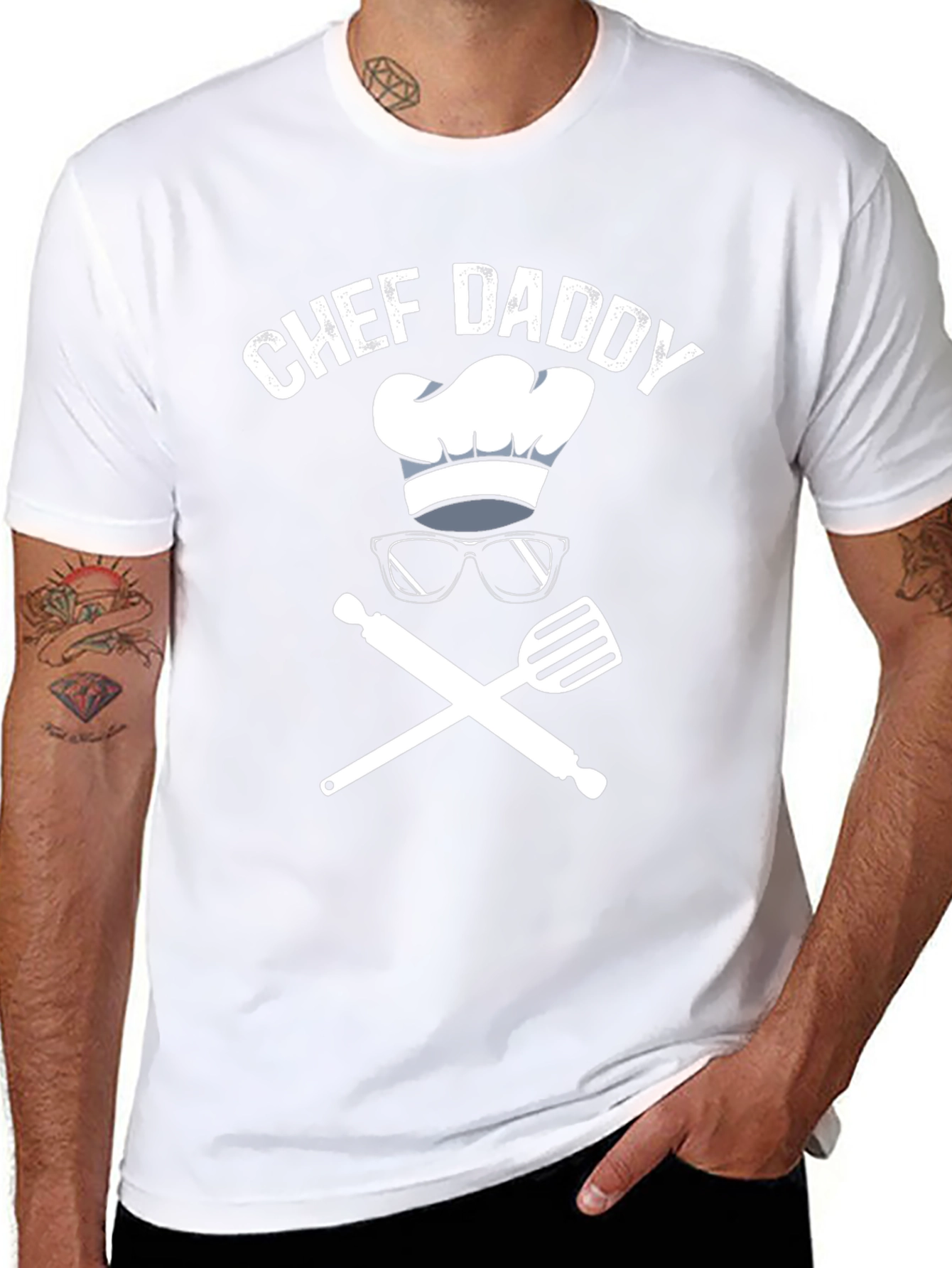 Chef Daddy Graphic Tee - Cool Cooking Dad Shirt