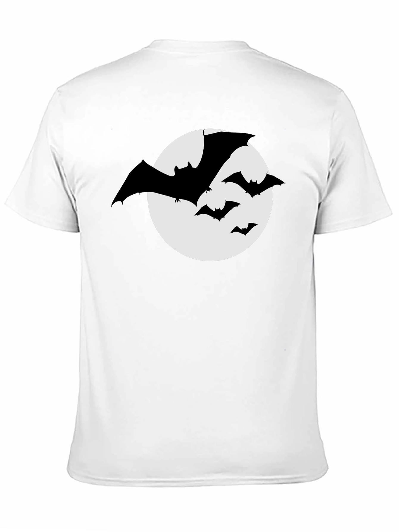 Bat Silhouette Moon Graphic T-Shirt