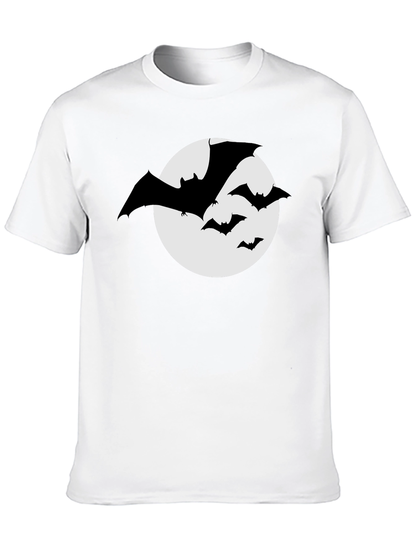 Bat Silhouette Moon Graphic T-Shirt