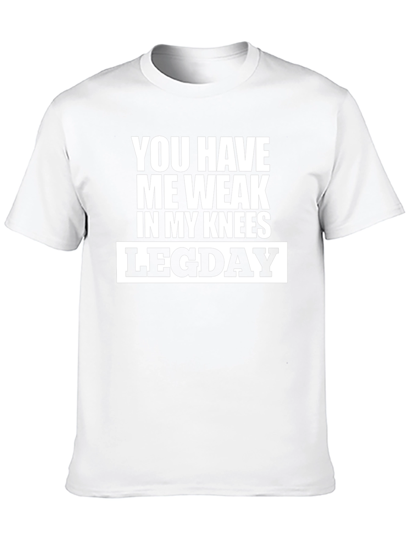 Weak Knees Leg Day Black T-Shirt