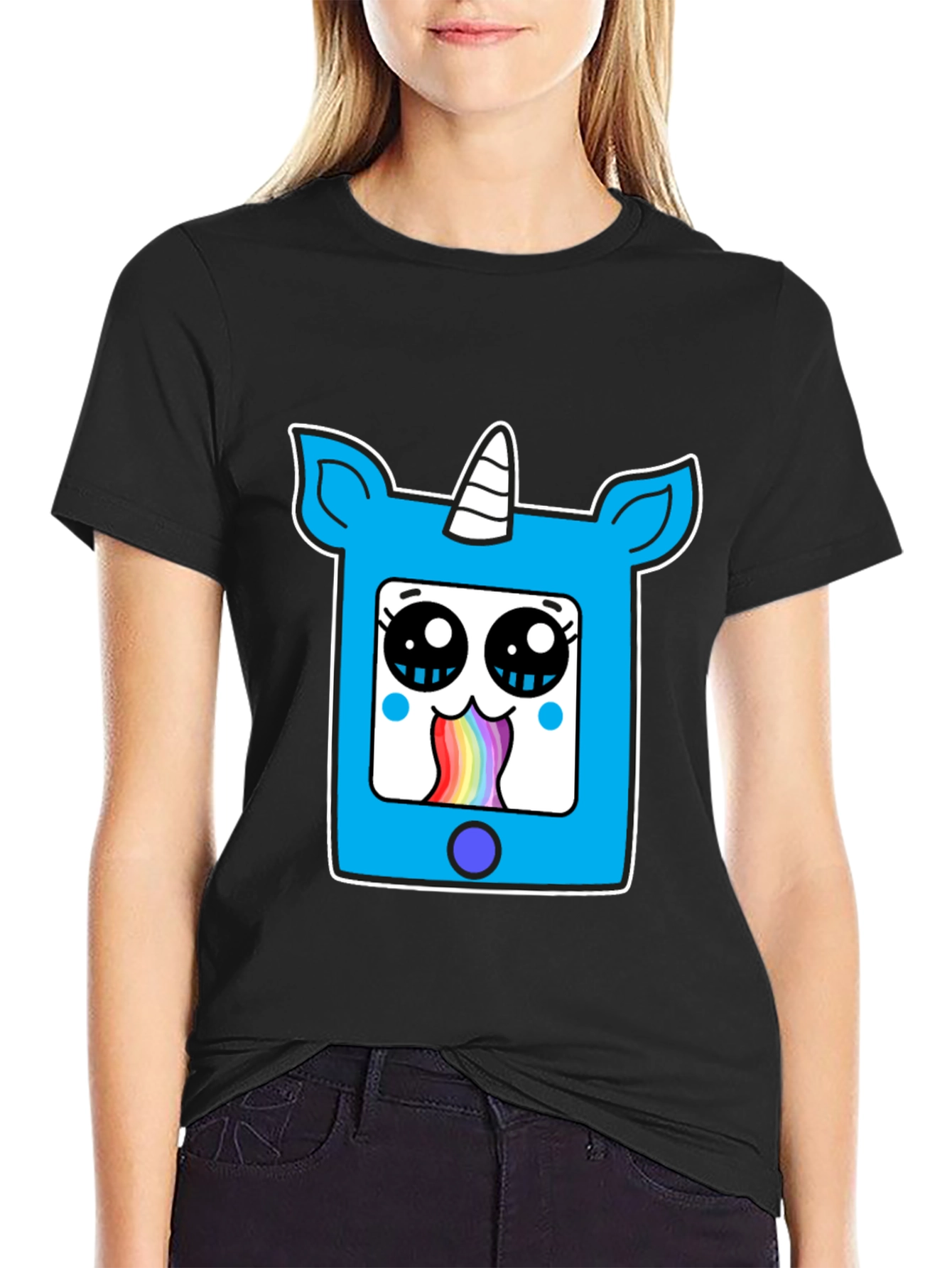 Unicorn Rainbow Vomit Graphic Tee