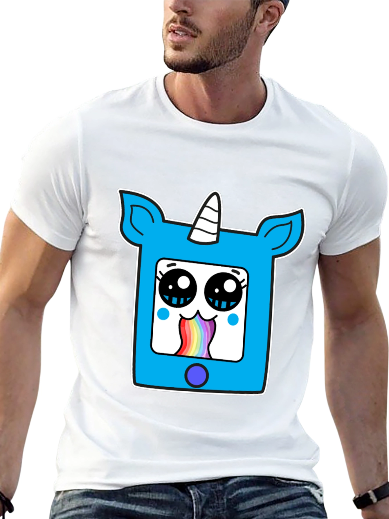 Unicorn Rainbow Vomit Graphic Tee