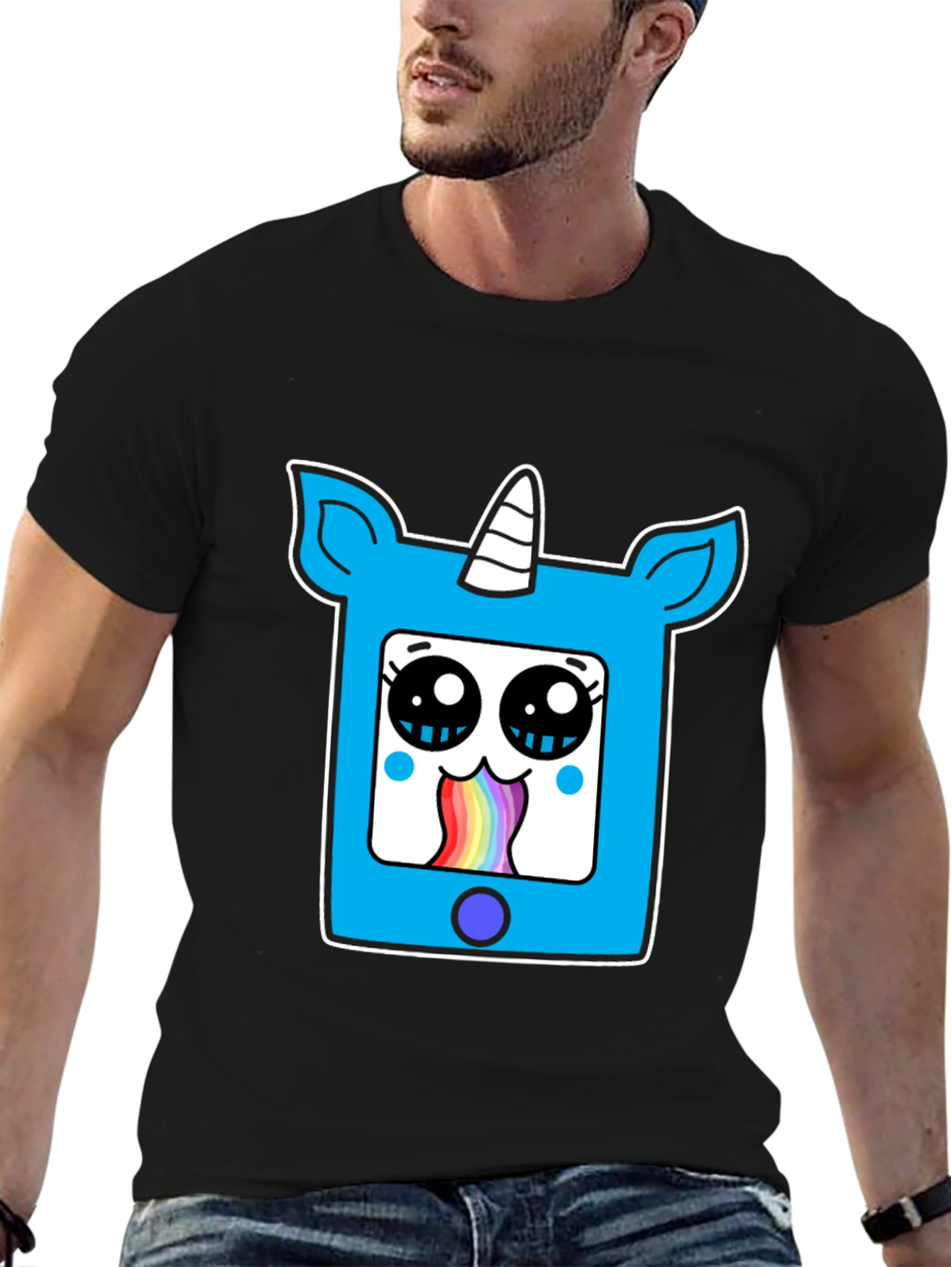 Unicorn Rainbow Vomit Graphic Tee