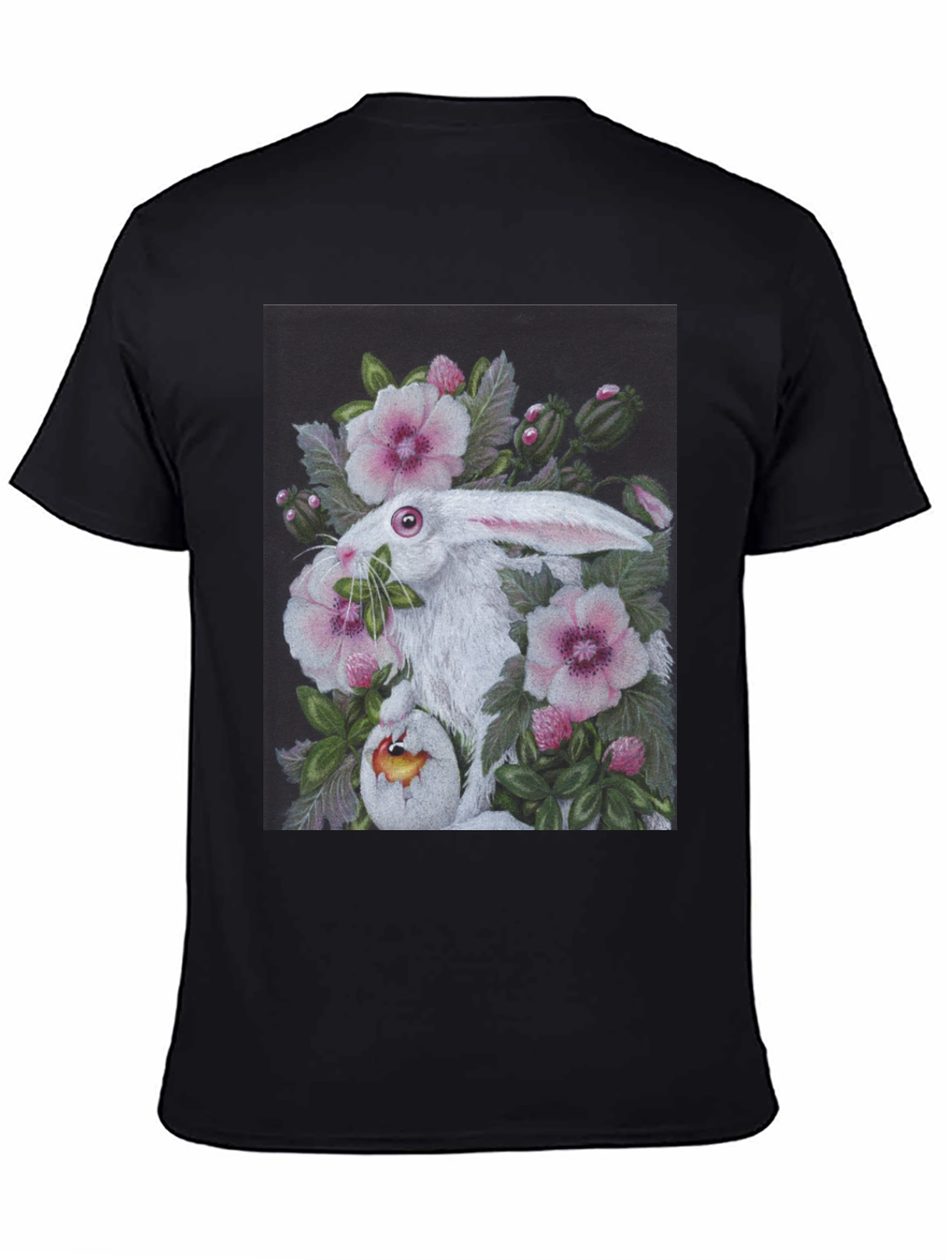 Floral Rabbit T-Shirt - Unique Easter Design